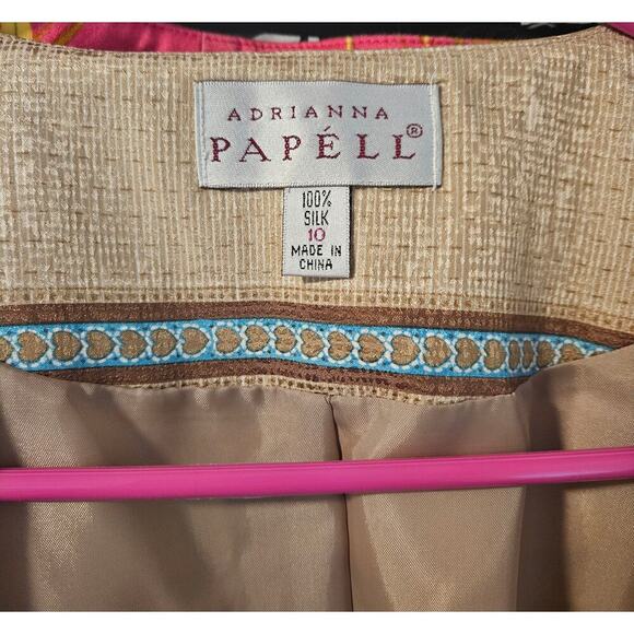 Women's Adrianna Papell Silk 2 Pierce Dress Suit Size 10 - Picture 3 of 11